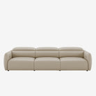 Nido 4 Seater Leather Recliner Sofa Rio Light Taupe