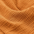 Sunday Bedding - Organic Cotton Cloud Throw Sienna Yellow Detail Photo