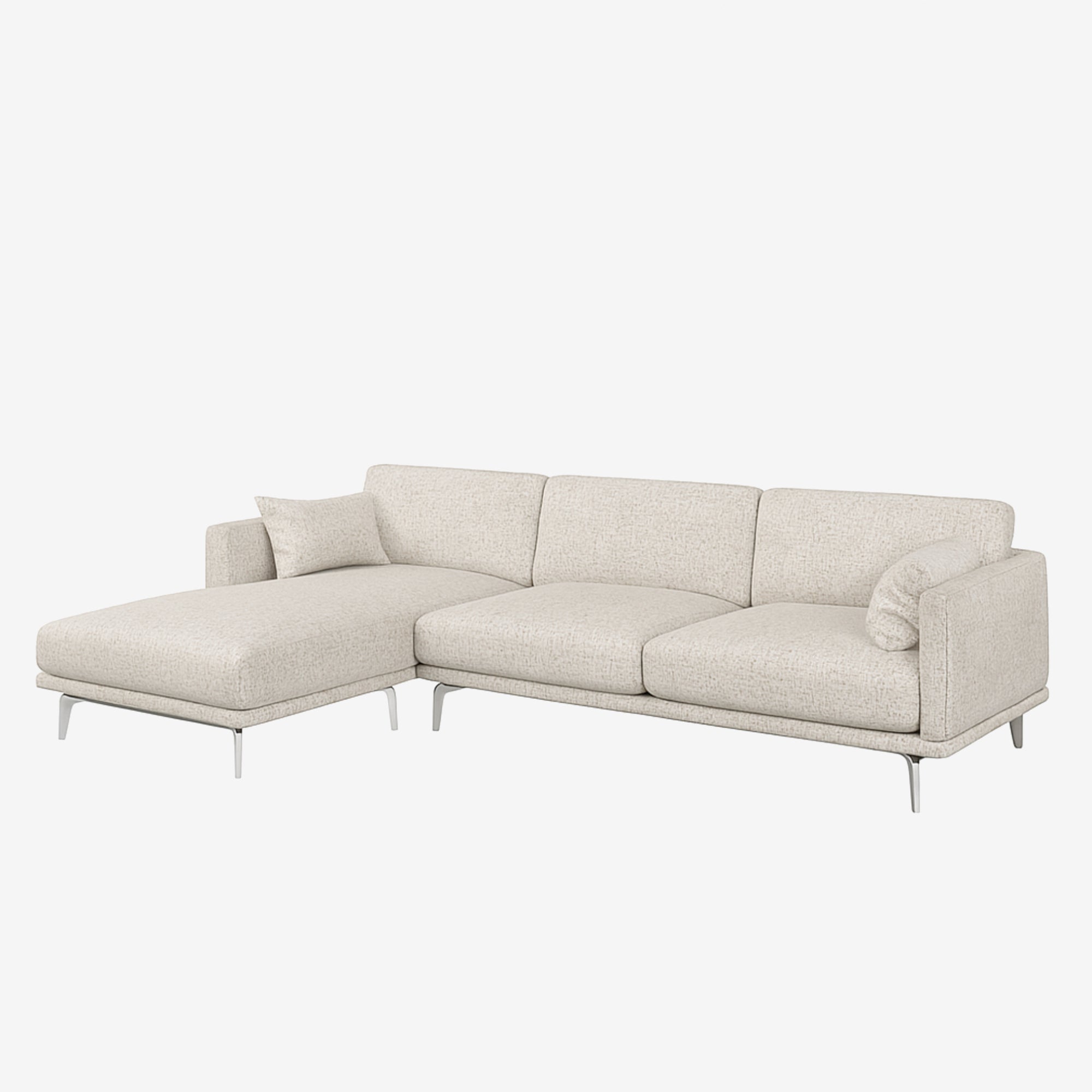 Portage L-Shaped Fabric Sofa Owl Left