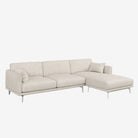 Portage L-Shaped Fabric Sofa Owl Right