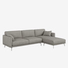 Portage L-Shaped Fabric Sofa Rhino Right