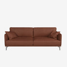Portage 3 Seater Leather Sofa Vedura Copper