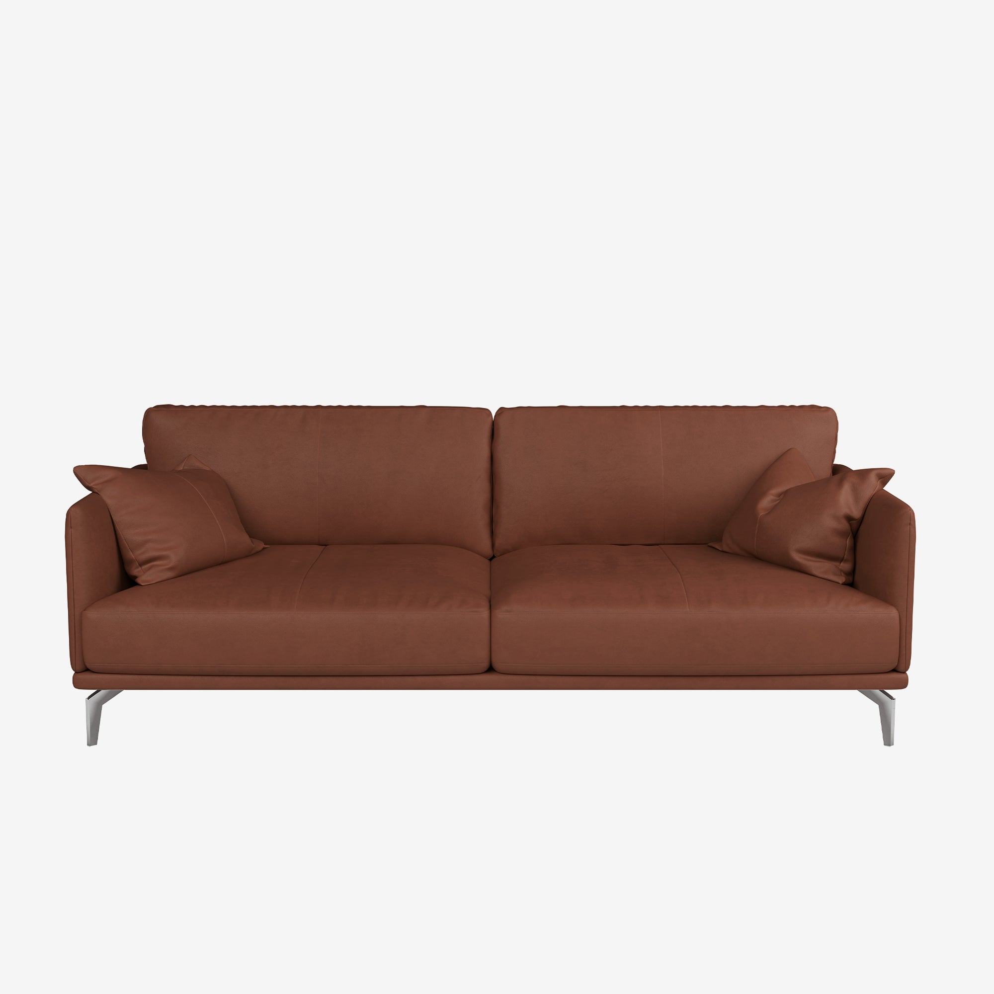 Portage 3 Seater Leather Sofa Vedura Copper