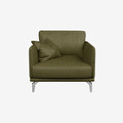 Portage Leather Armchair Satine Olive