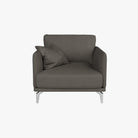 Portage Leather Armchair Brianne Grey