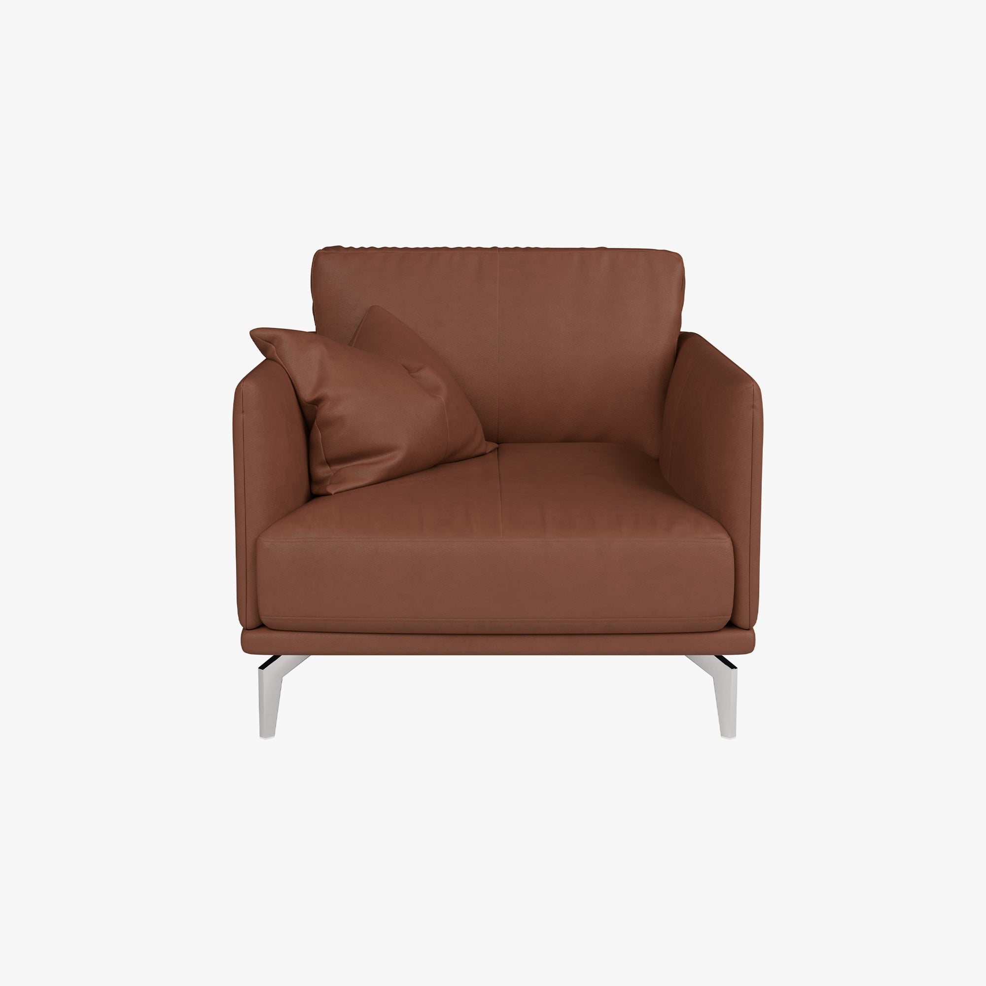 Portage Leather Armchair Verdura Copper