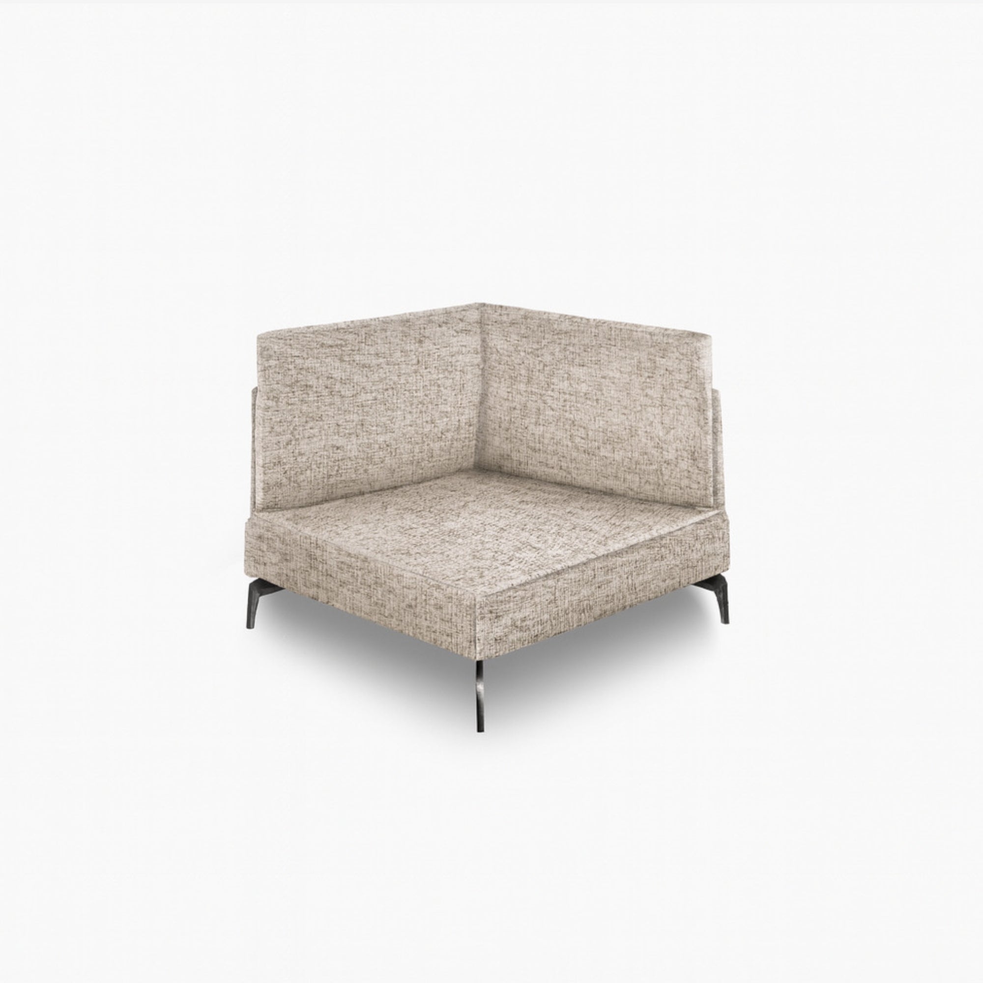 Portage Corner Fabric Sofa Seashell