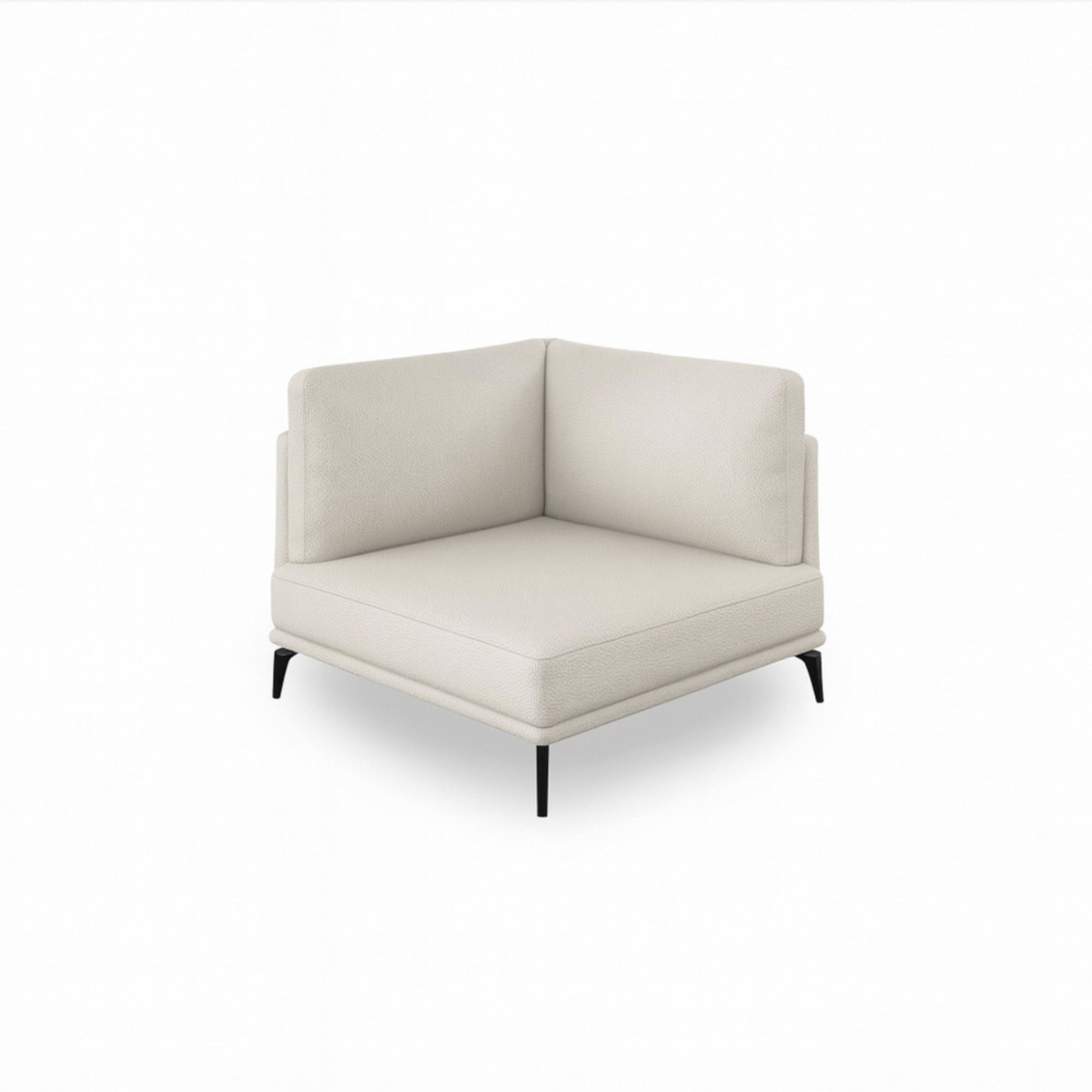 Portage Corner Leather Sofa Brianne Light Taupe