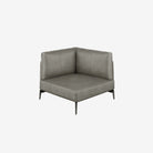 Portage Corner Leather Sofa Satine Taupe