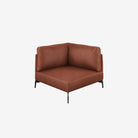 Portage Corner Leather Sofa Vedura Copper