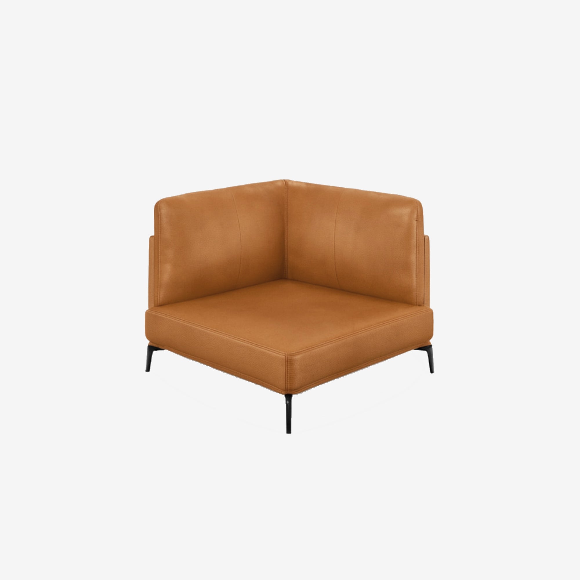 Portage Corner Leather Sofa Vedura Tan