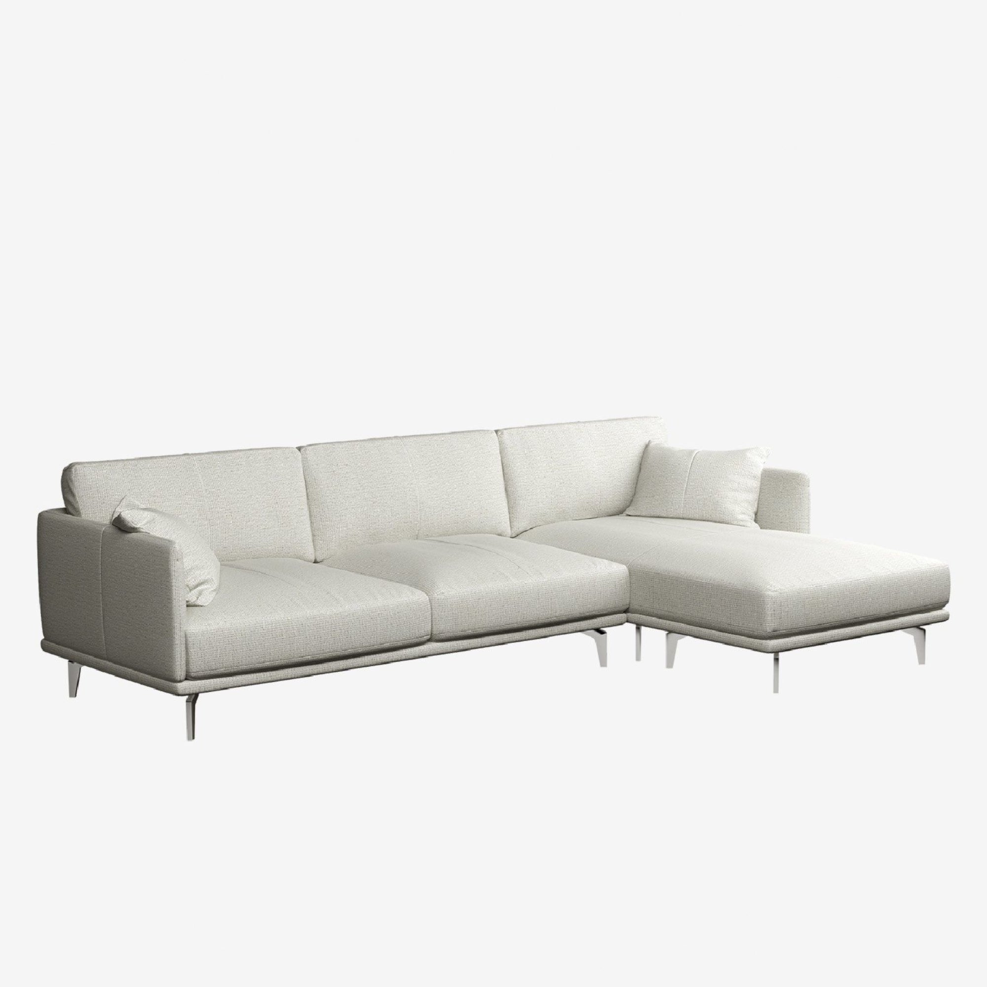 Portage L-Shaped Chaise Fabric Sofa Right