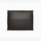 Portage Leather Cushion Raw Black