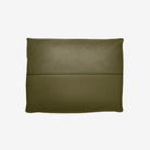 Portage Leather Cushion Satine Olive