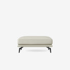 Portage Leather Ottoman Brianne Light Taupe