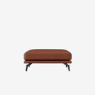 Portage Leather Ottoman Vedura Copper