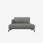 Portage Lounge Leather Sofa Right - Brianne Grey 