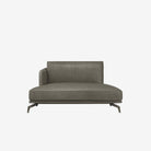 Portage Lounge Leather Sofa Right - Satine Taupe 