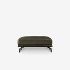 Portage Leather Ottoman