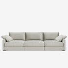 Melo 4 Seater Fabric Sofa Stone