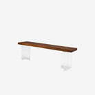 Ralph Bench Indonesian Teak Acrylic Bench Legs