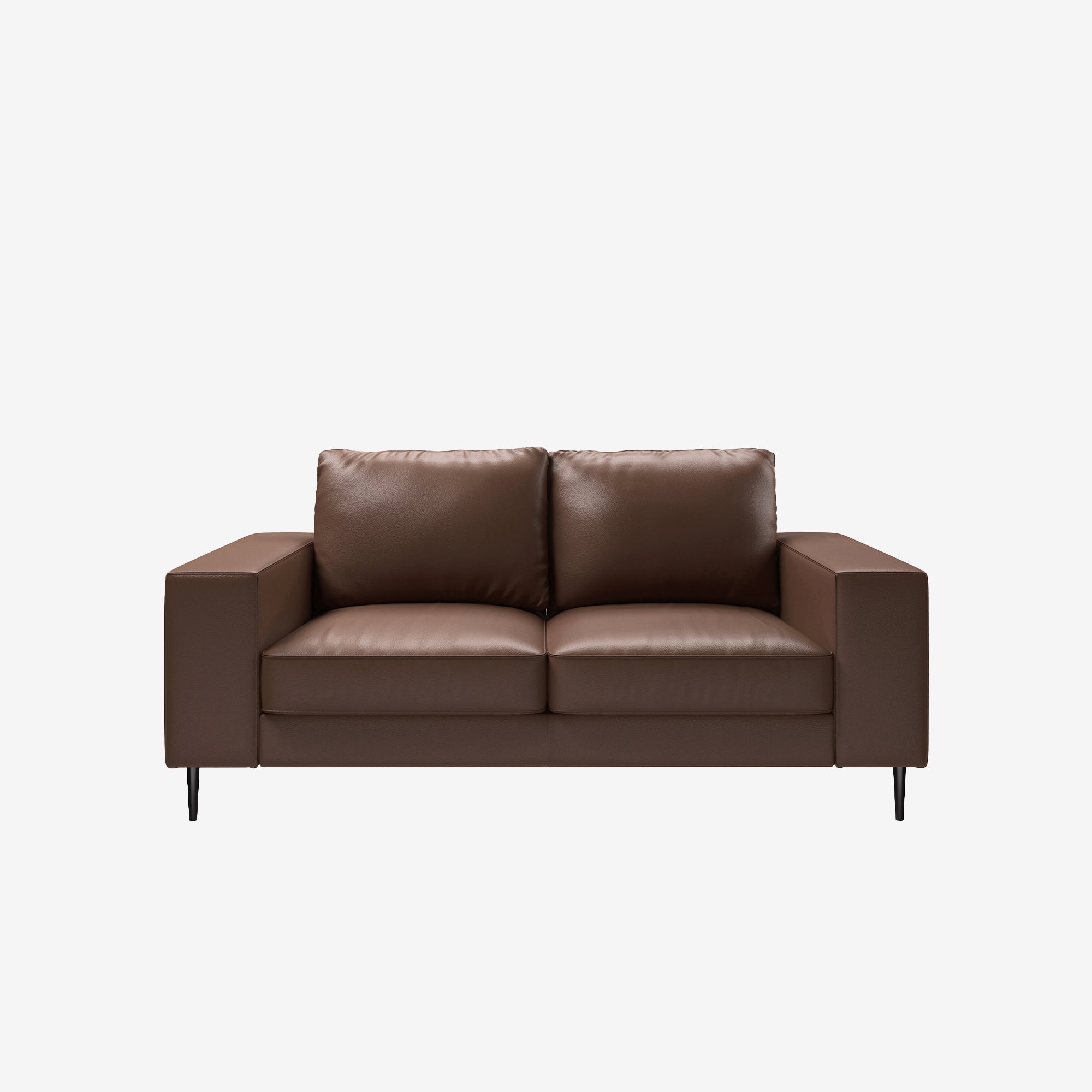 Reilly 2 Seater Leather Sofa Natural Brown