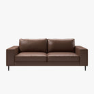 Reilly 3 Seater Leather Sofa Natural Brown