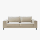 Reilly 3 Seater Leather Sofa Rio Light Taupe