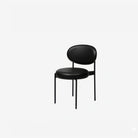 Sol Dining Chair - Leather - Black - Angle