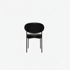 Sol Dining Chair - Leather - Black - Back