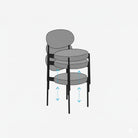 Sol Dining Chair Stackable Diagram
