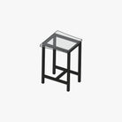 Square Barstool Leg - Black