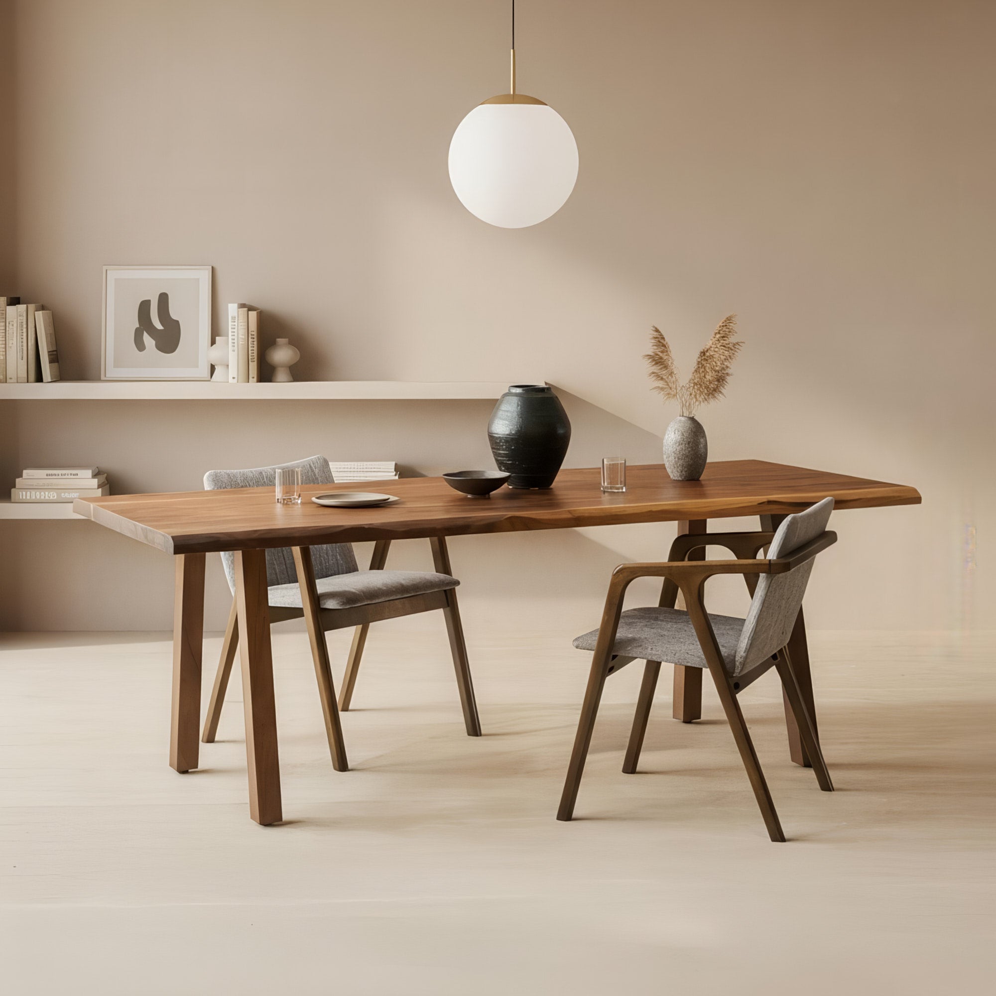 Emma Dining Chair Set for 2 - Mocha Walnut – Grey & Sanders