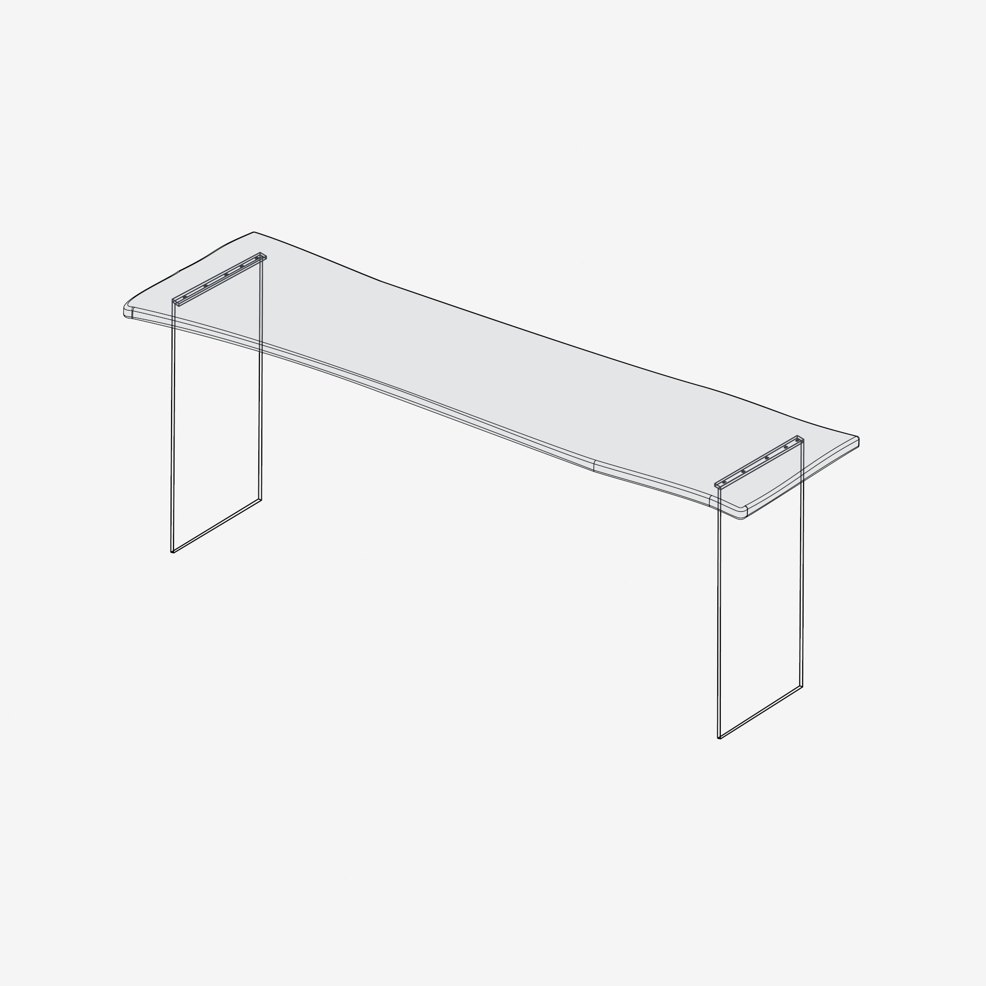 Acrylic Console Legs