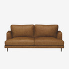 Angus 3 Seater Leather Sofa Raw Caramel