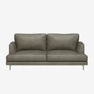 Angus 3 Seater Leather Sofa Satine Taupe