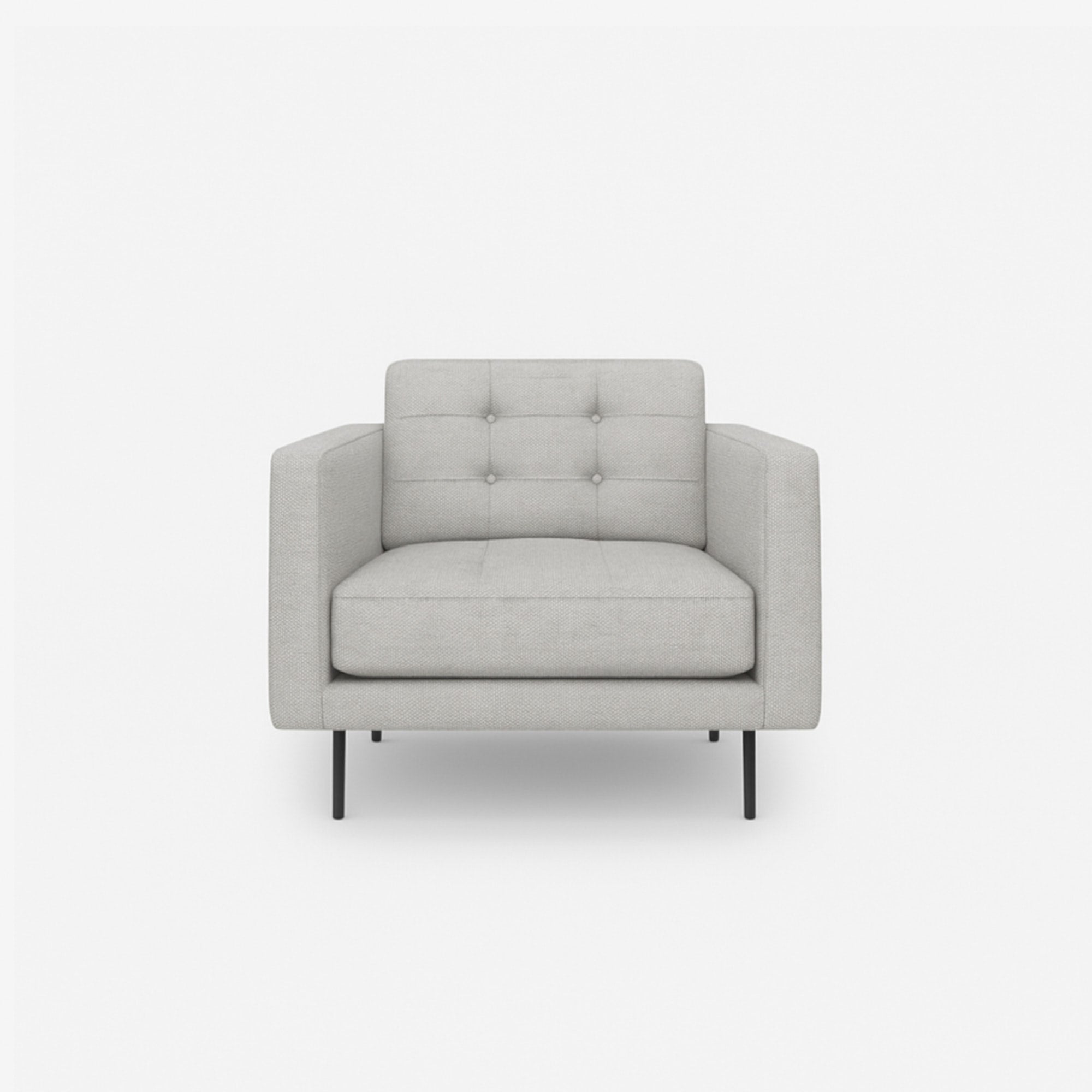 Arya Fabric Armchair - Grey