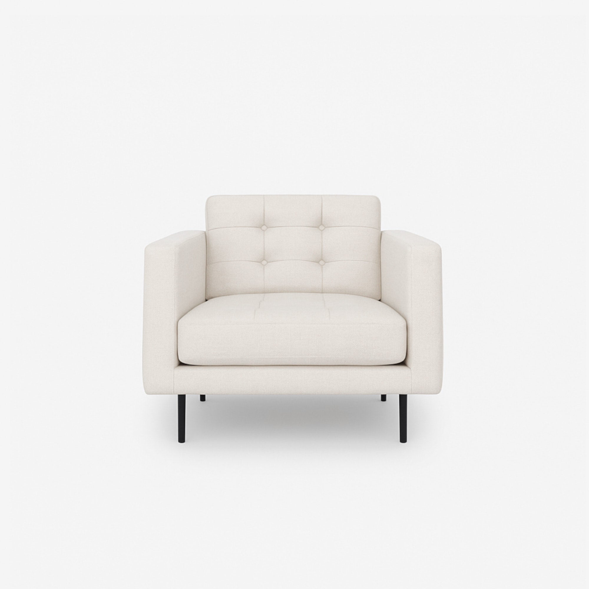 Arya Fabric Armchair - White