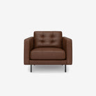 Arya Leather Armchair - Natural Brown