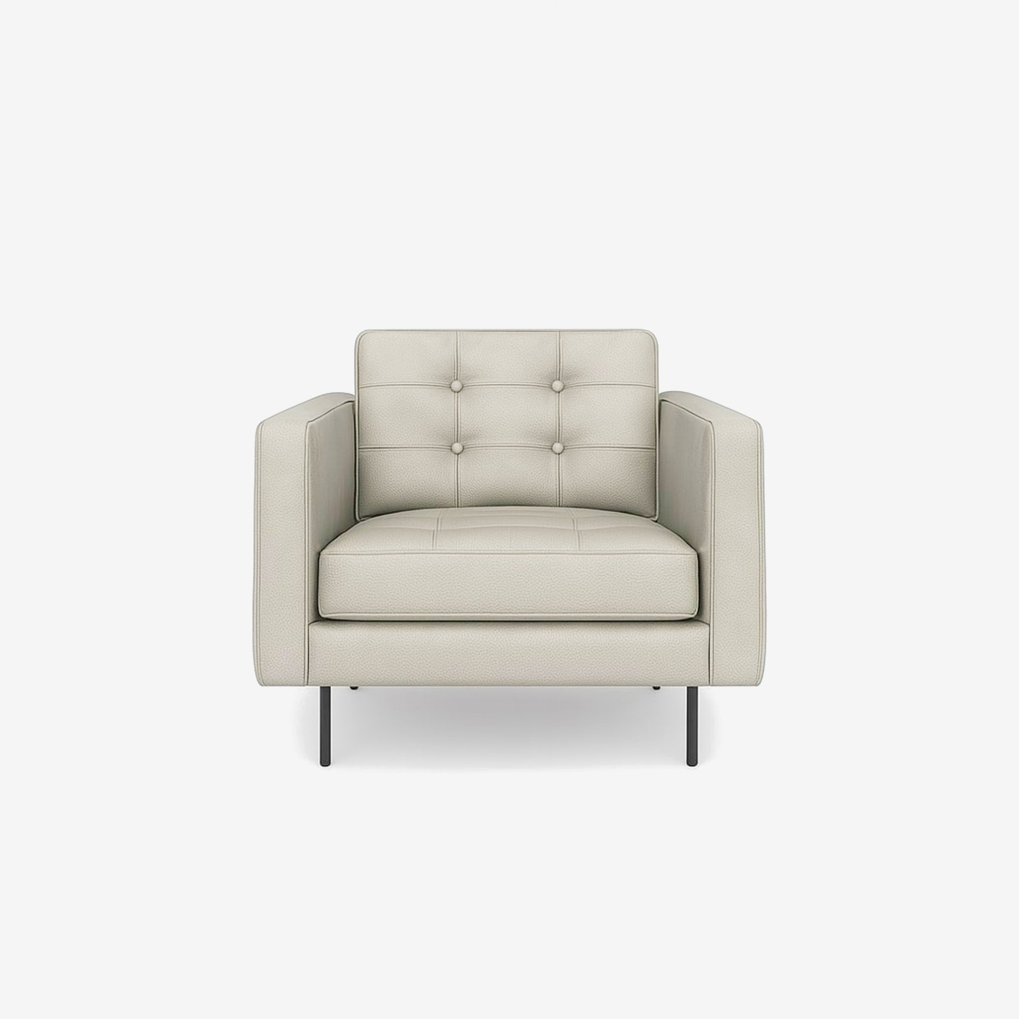 Arya Leather Armchair - Rio Light Taupe