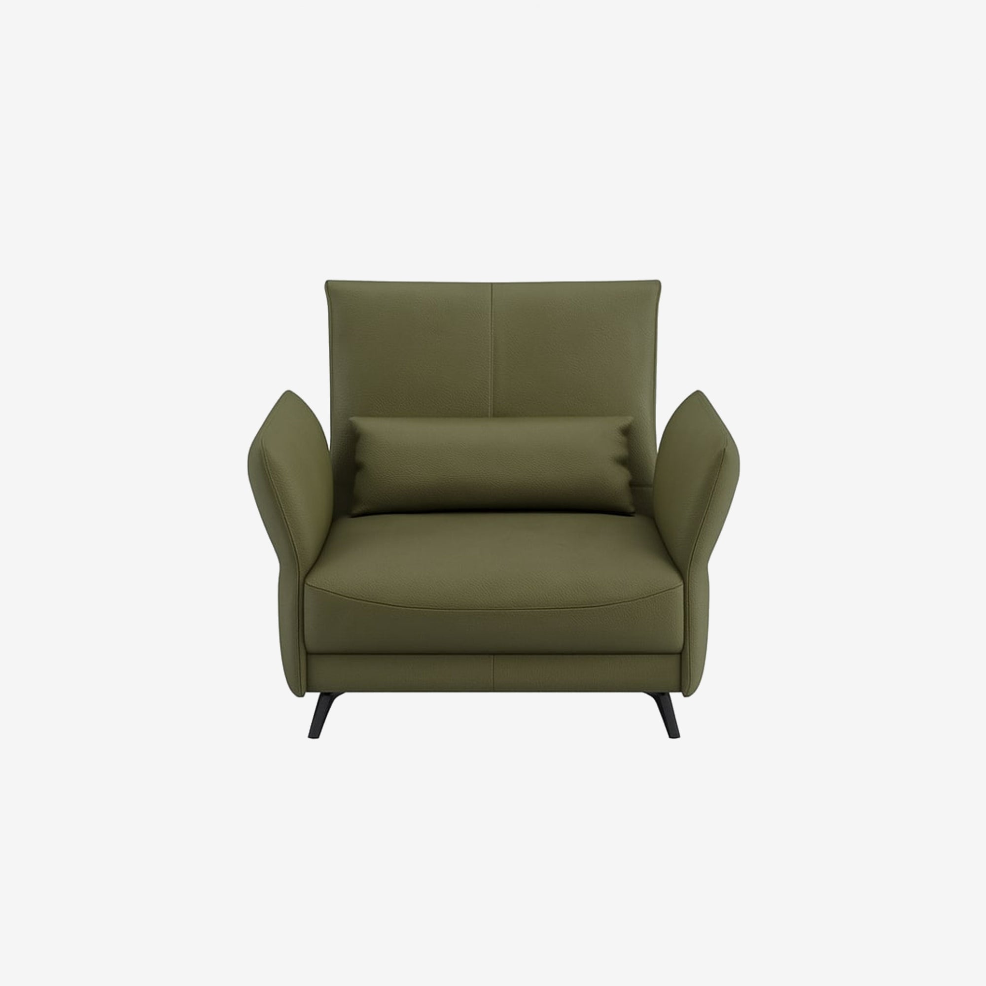 Ashby Leather Armchair - Satine Olive