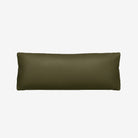 Ashby Leather Lumbar Cushion - Satine Olive