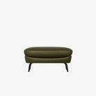 Ashby Leather Ottoman - Satine Olive