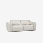 Beaumont 2 Seater Leather Recliner Sofa Brianne Light Taupe