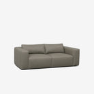 Beaumont 2 Seater Leather Recliner Sofa Satine Taupe