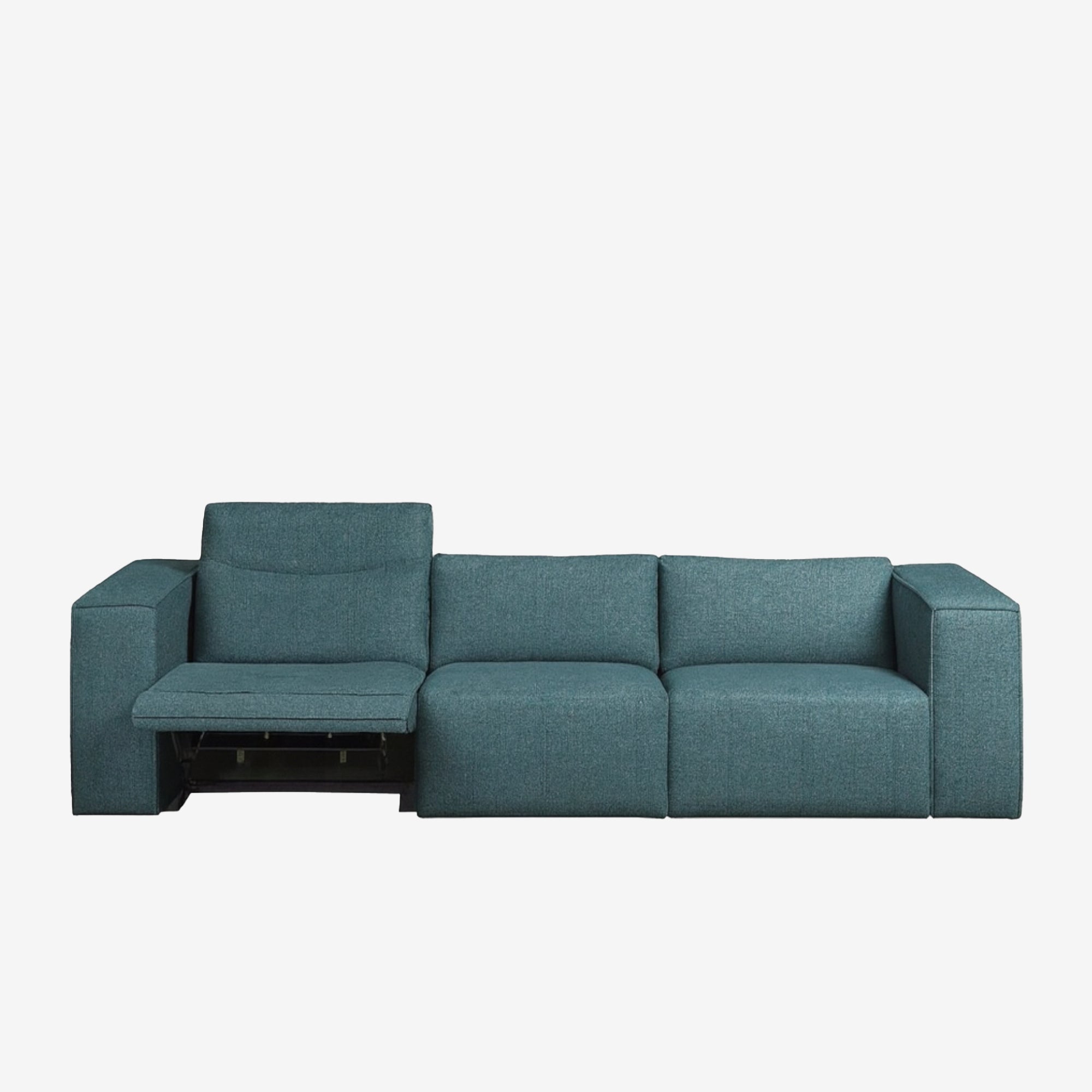 Beaumont 3 Seater Fabric Recliner Sofa - Ocean