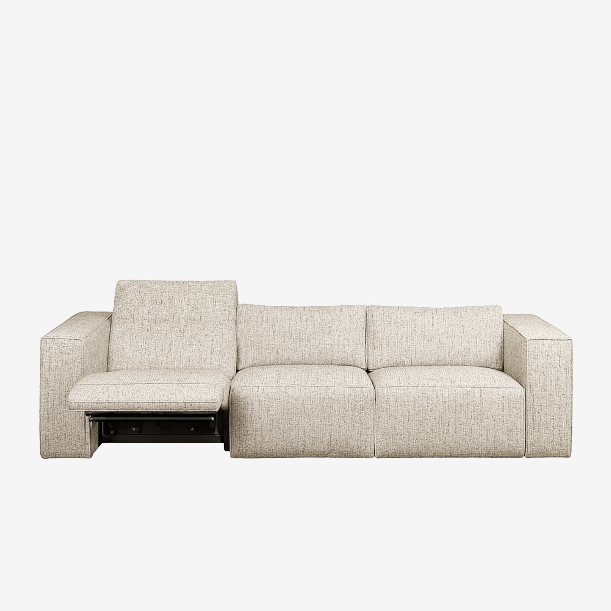 Beaumont 3 Seater Fabric Recliner Sofa - Owl