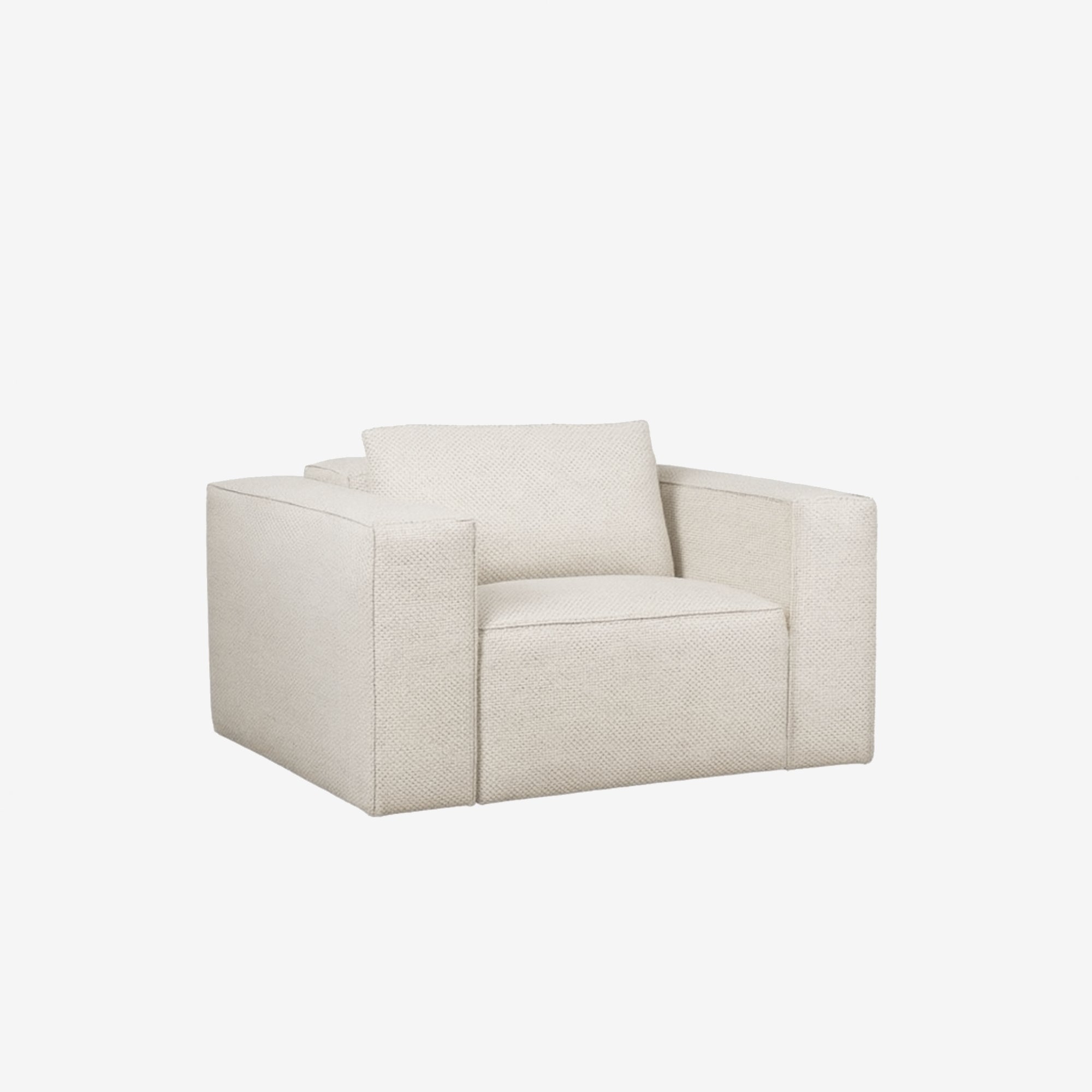 Beaumont Fabric Recliner Armchair - Seashell