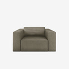 Beaumont Leather Recliner Armchair Satine Taupe