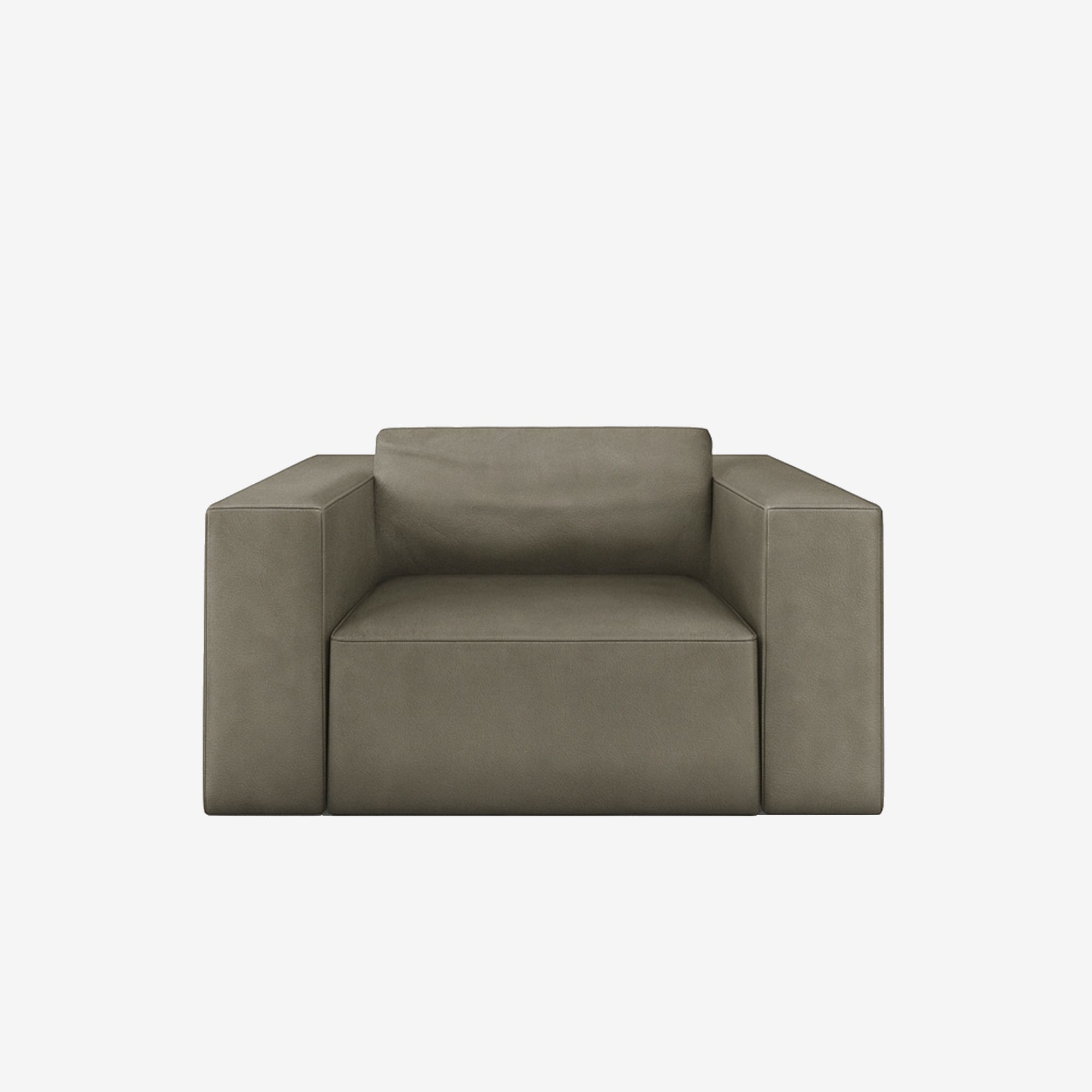 Beaumont Leather Recliner Armchair Satine Taupe